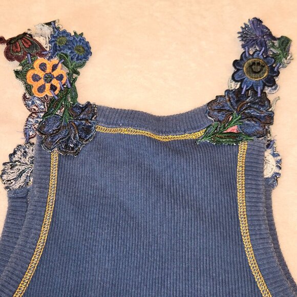 Replay vintage tank top with embroidered details blue, size XS - Picture 4 of 13